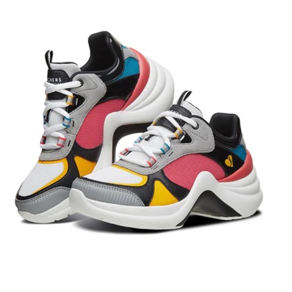 Skechers Solei St Low Chunky White/Multicolor 74190 women’s - Picture 1 of 11